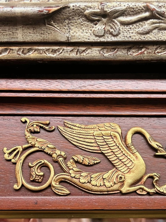 Consola y espejo de estilo Imperio. – Bronze, Marble (photo 8 of 8)