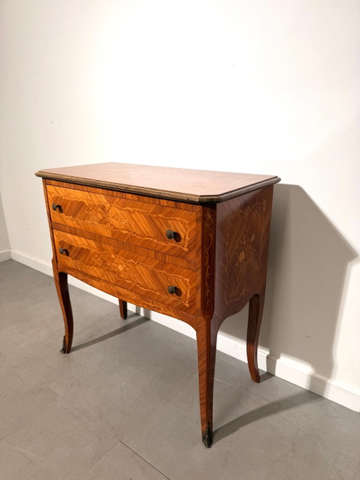 Franse ladekast met marqueterie