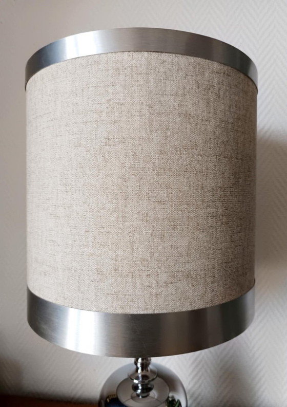 Image 1 of Lampe chrome vintage 1970 