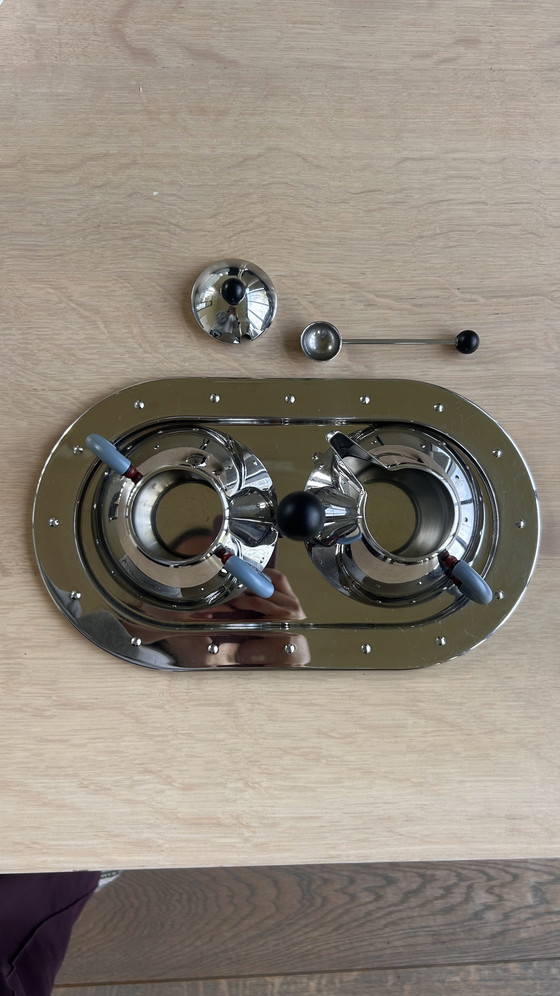 Image 1 of Alessi Michael Graves Chrome Set leche + azúcar