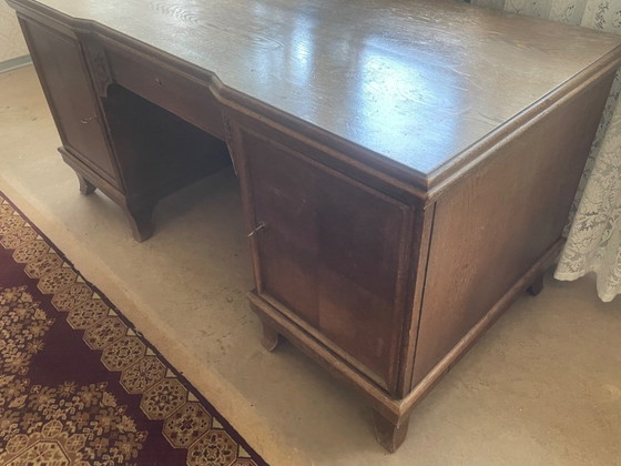 Image 1 of Art-Deco-Schreibtisch mit Chinoiserie-Elementen