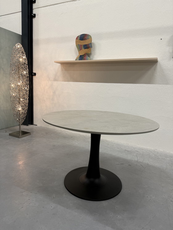 Image 1 of Leolux Columna Dining Table Ceramic Concrete D110