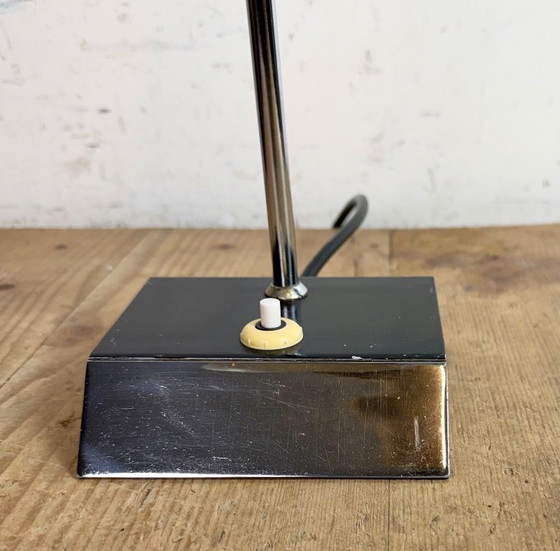 Image 1 of Lampada da tavolo vintage nera di Josef Hůrka per Napako, anni '60