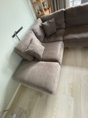 Divano ad angolo Goossens - Marrone/Grigio