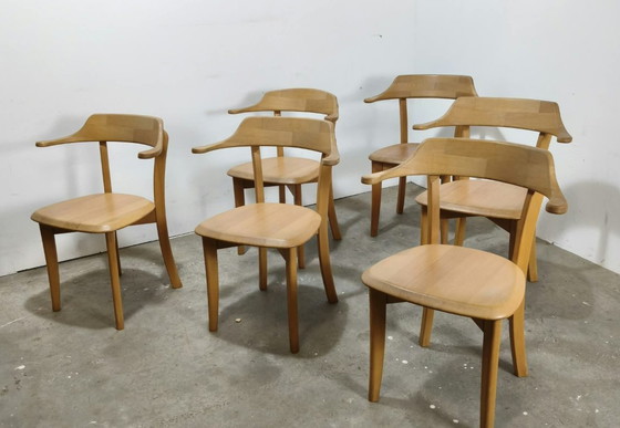Chaises de salle à manger en bois d'aulne années 80 – Vintage (photo 7 of 7)