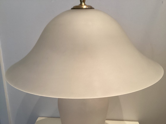 Vintage 80s Table lamp with Murano glass – Brass (photo 3 of 8)