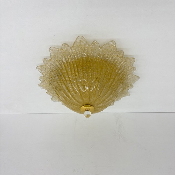 Image 1 of Plafonnier italien en verre de Murano, style années 1970