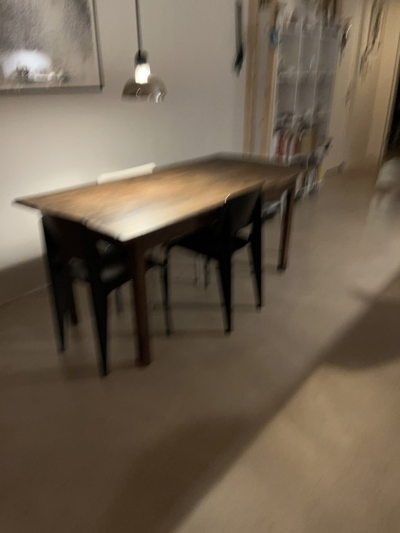 Alter französischer Küchentisch – Tische, Metall, Holz (photo 3 of 6)