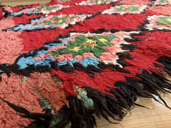 Image 1 of Vintage Marokkaanse Berber loper in rood – 331 × 92 cm