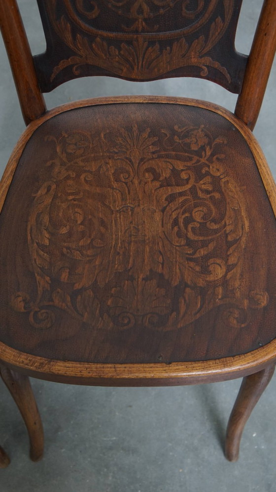 Image 1 of 4 x Antiker Jacob und Josef Kohn Bugholz Design Thonet Stuhl aus dem frühen 20.