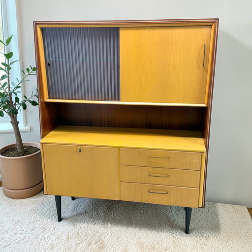 Vintage 1960s sideboard | wall cabinet | bar cabinet