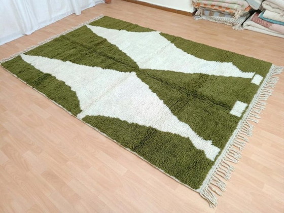 Tapis Berbère Verde Oliva Au Charme Naturel 200cmx300cm – Tappeti, Cotton (photo 4 of 7)