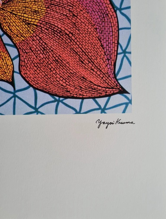 Image 1 of D'après Yayoi Kusama, Poisson rouge, Lithographie, années 1990