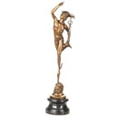 Bronzene Hermes-Statue von Merkur, 59 cm