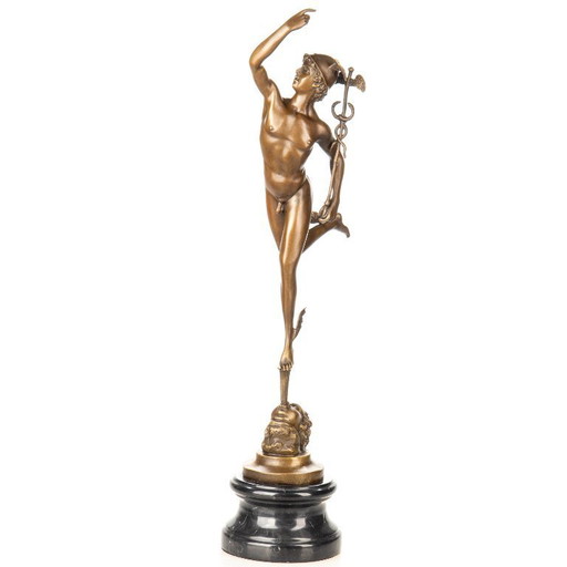 Bronze Mercury Hermes statue 59 cm