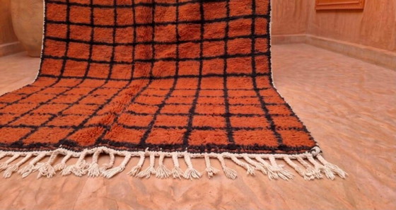 Elegant Marokkaans tapijt – Handgemaakt Atlasgebergte wol 250cmx150cm – Vloerkleden en tapijten, Cotton (photo 4 of 11)