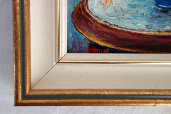 Image 1 of 2 Alphonsief boeket bloemstillevens, jaren 40/50