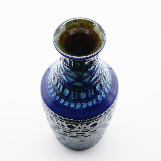 Image 1 of Vase Retro BAY Céramique DUO 606-30 + 70-25 Fat Lava Vintage 60s WGP Mid Century