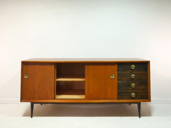 Image 1 of Vintage dressoir uit de jaren 60, ladekast in mid-century modern stijl, Duitsland