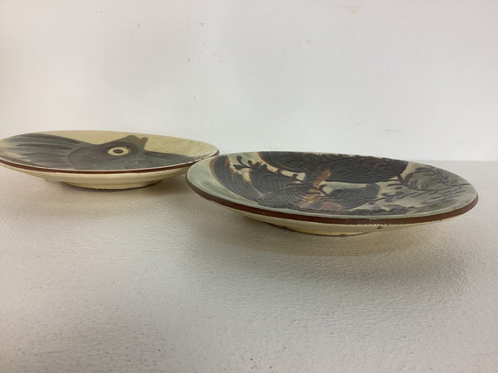Image 1 of 2 piatti da parete in ceramica spagnola Puigdemont vintage anni Cinquanta e Sessanta