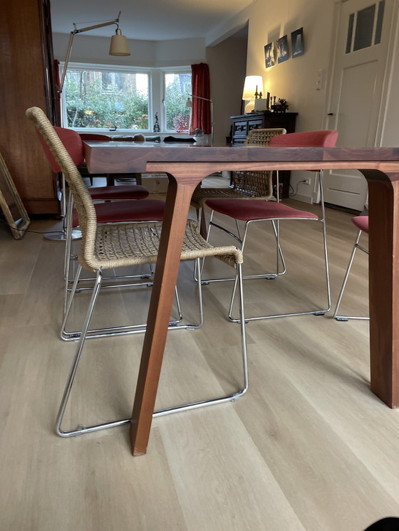Image 1 of Montis Doble dining table, walnut, matt lacquered