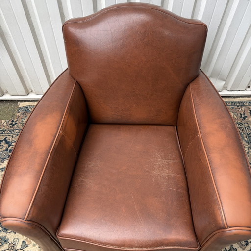 Midcentury Leather 3B Armchair – fauteuils, Wood (photo 2 of 7)