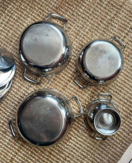 Image 1 of Set Vintage Alfra Alessi Dekschalen - 1960’s