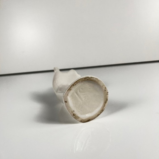 Image 1 of White porcelain soliflore vase/ring holder