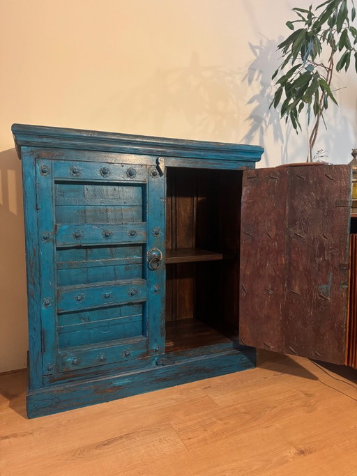 Authentieke hardhouten Indiase haveli kast – Rajasthan