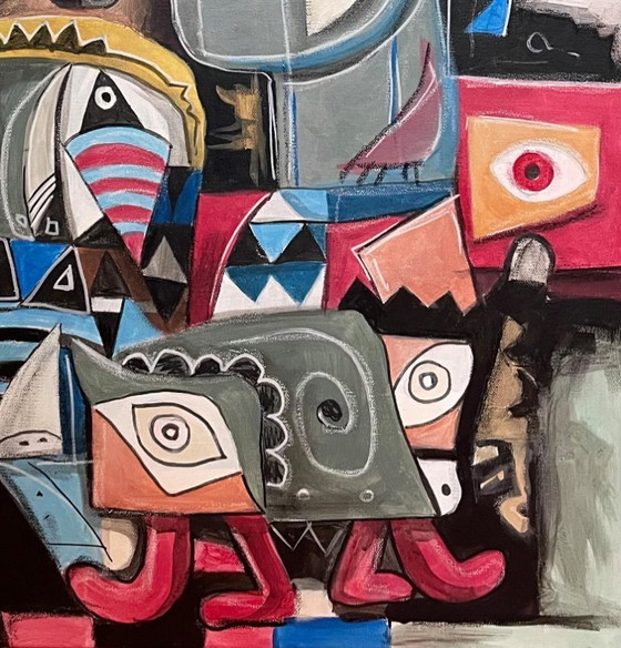 Image 1 of Origineel acrylschilderij van Don Kosta - zevende dimensie