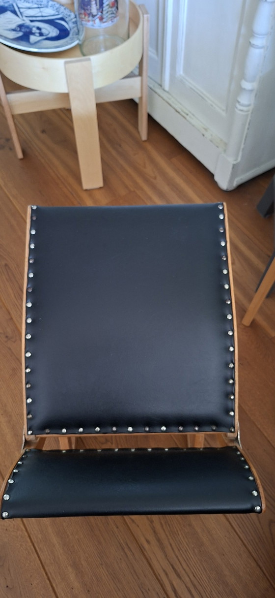 Vintage Wooden Leg Swing / Swing Footstool – Footstools & poufs (photo 3 of 4)