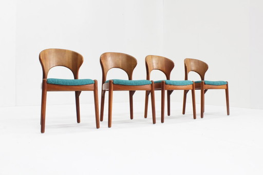 Vintage dänische Esszimmerstühle von Schou Andersens Møbelfabrik, 1960er Jahre, 4er-Set