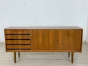 Mobile credenza in teak con cassettiera vintage