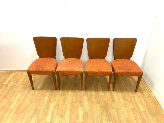 Image 1 of Satz von 4 Stühlen, Jindřich Halabala, 1960er Jahre, Tschechoslowakei