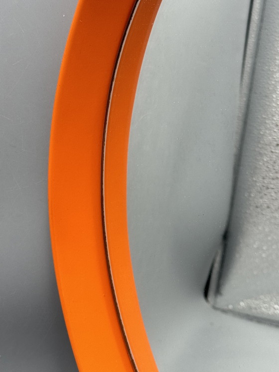 Image 1 of Specchio vintage Space Age - classico del design arancione degli anni '70