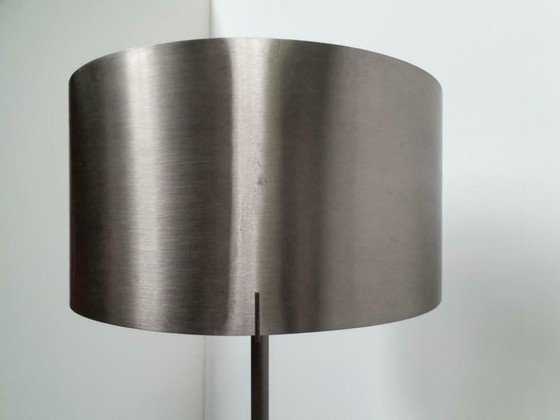 Image 1 of 2 grands lampadaires design en acier inoxydable avec variateur