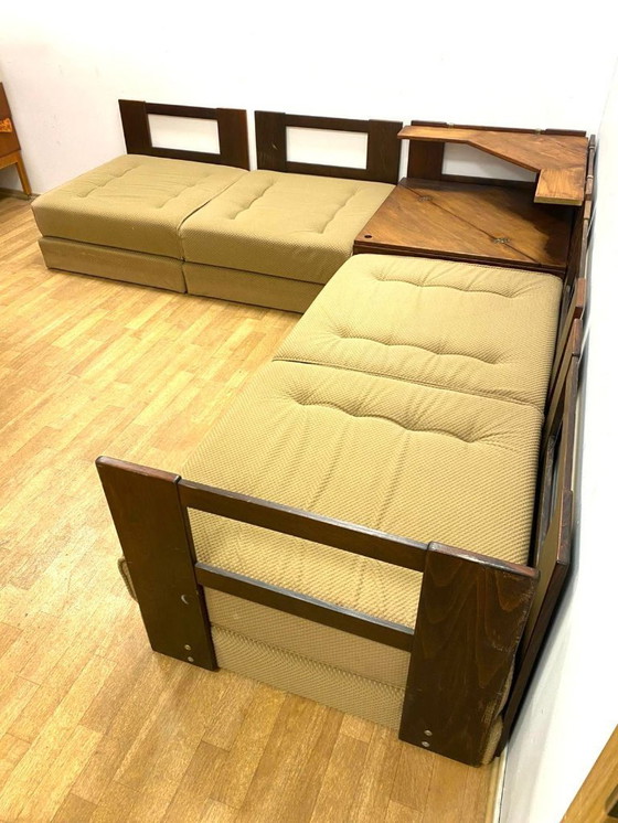 Image 1 of Sofá esquinero Mid-Century de Dřevotvar, diseño checo de los años 60 y 70