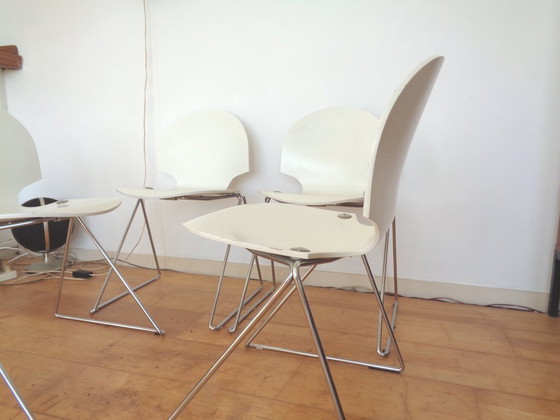 Image 1 of 4 Minsker dining chairs Fritz Hansen Denmark 1986