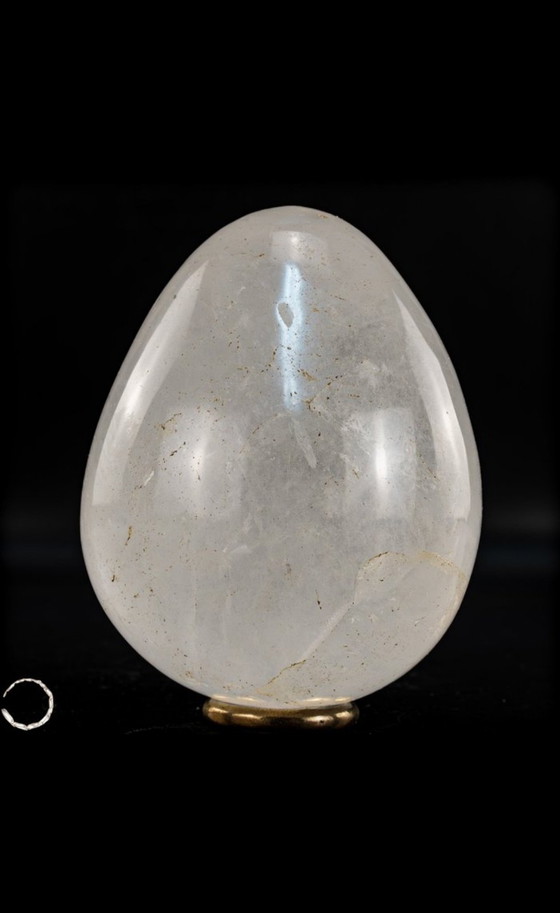 Image 1 of Quartz egg Brazil 562.08 grams natural