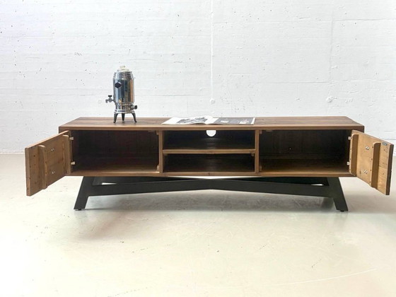 TV-meubel TAMATI, gemaakt van massief grenenhout, 2010 – tv-meubelen, Wood, Vintage (photo 5 of 14)