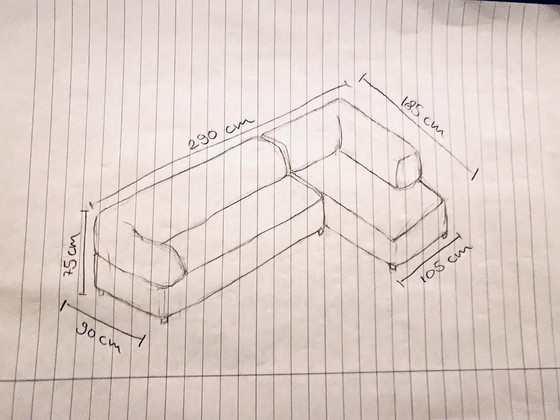 Image 1 of Sofá esquinero Leolux Faya Lobi