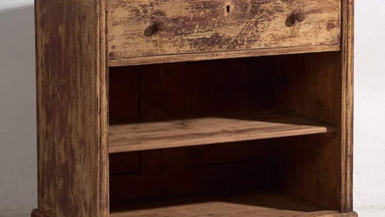Antique counter with maroon shades (c.1920) #96 – Chest of drawers, Rustic (photo 3 of 32)