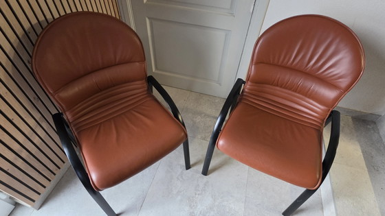 Image 1 of Sedia da ufficio Giroflex in pelle