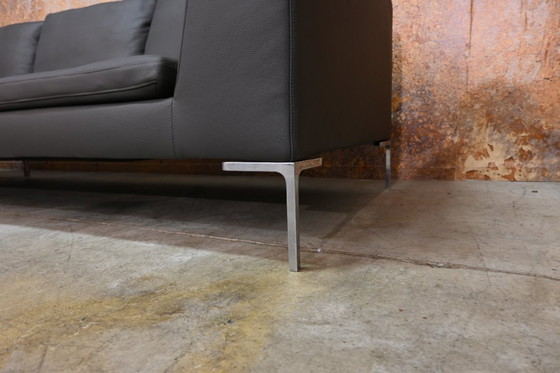 Image 1 of NEW upholstered grey leather B&B Italia Charles designer corner sofa