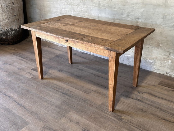 Image 1 of Authentic Farm Table With 1 Drawer