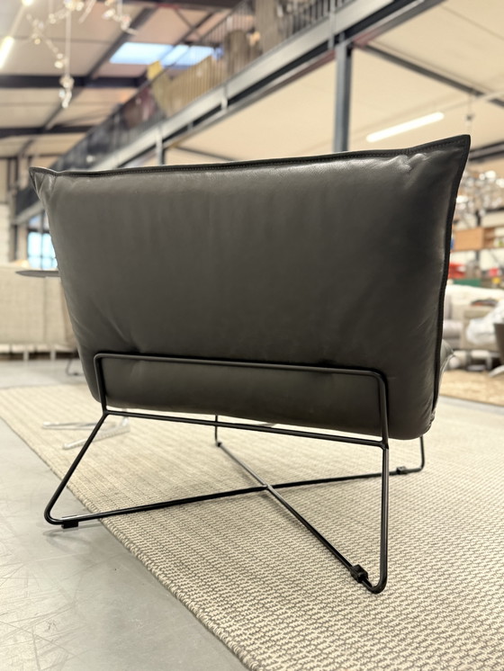 Image 1 of Jess Design Fauteuil Earl Cuir Bonanza noir