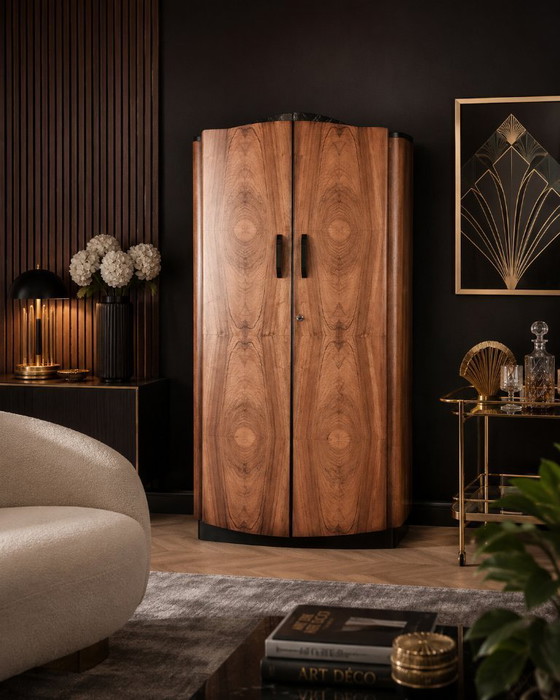 Image 1 of Art Deco Walnut Wardrobe, 1970s