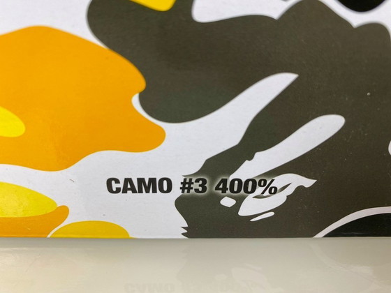 Image 1 of Bearbrick BAPE A BATHING APE 28. Jubiläum 03 CAMO #3 400% MEDICOM Toys