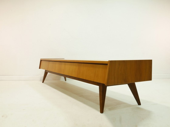 Image 1 of Vintage lowboard 200 cm, Mid Century Sideboard, TV Board 1960s, Germany