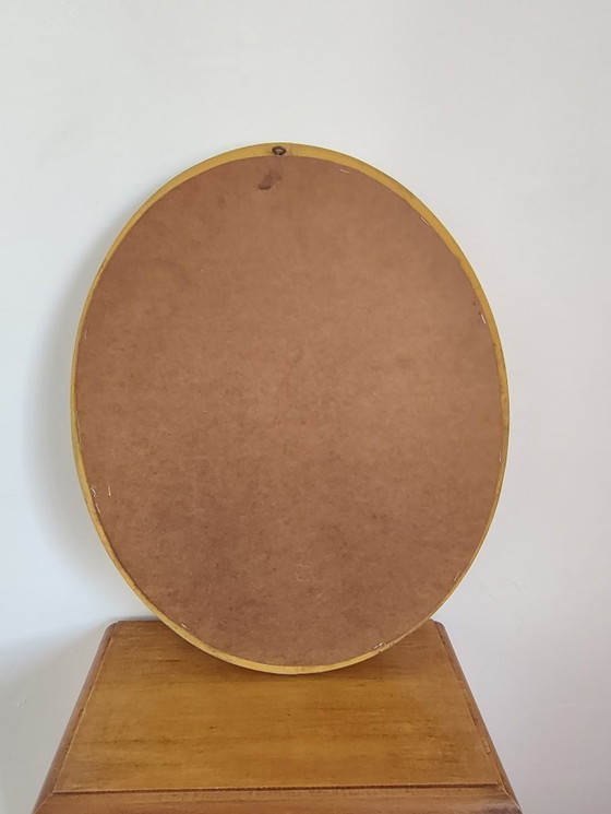 Image 1 of Antique Oval Gilded Mirror